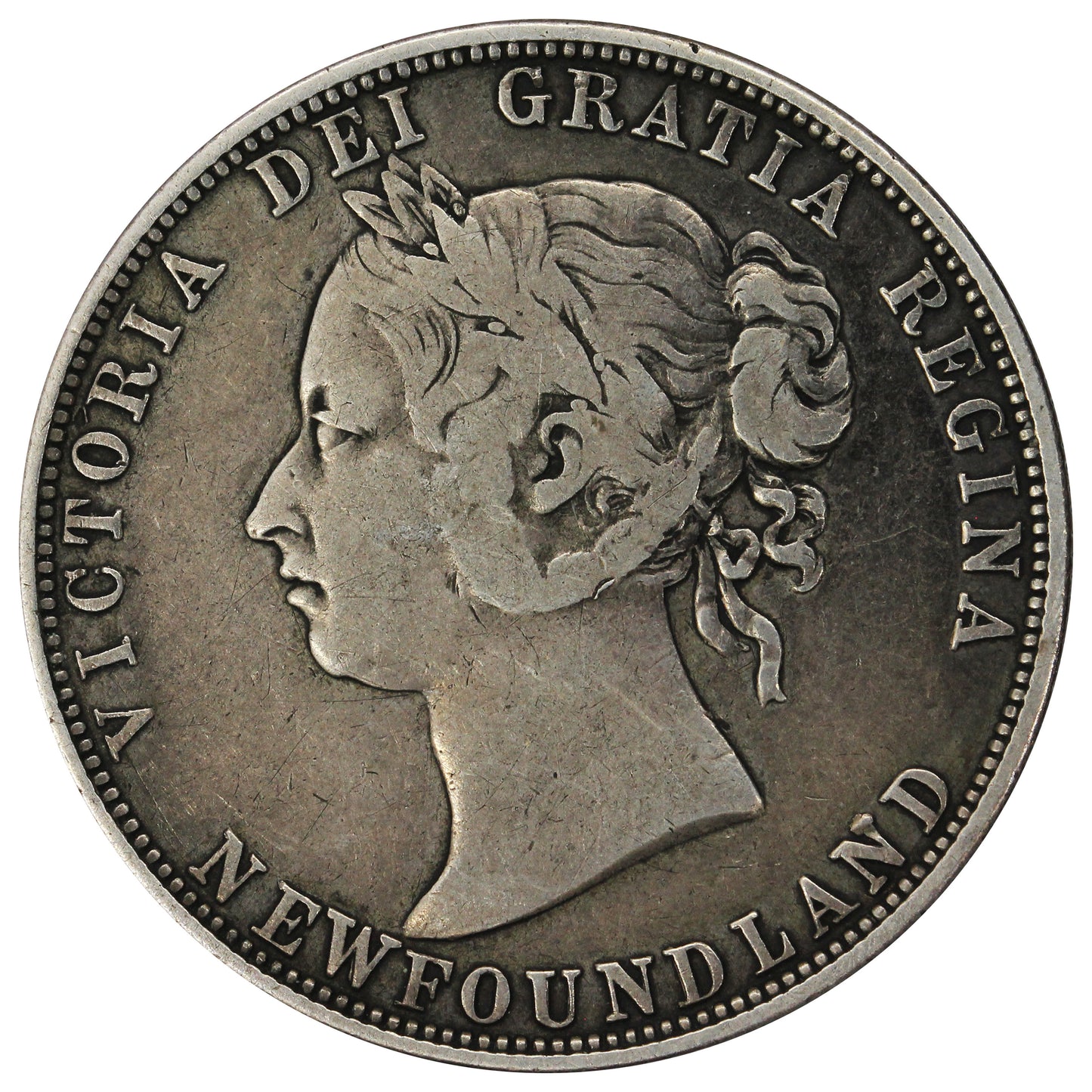 1885 Newfoundland 50-cents Fine (F12) $