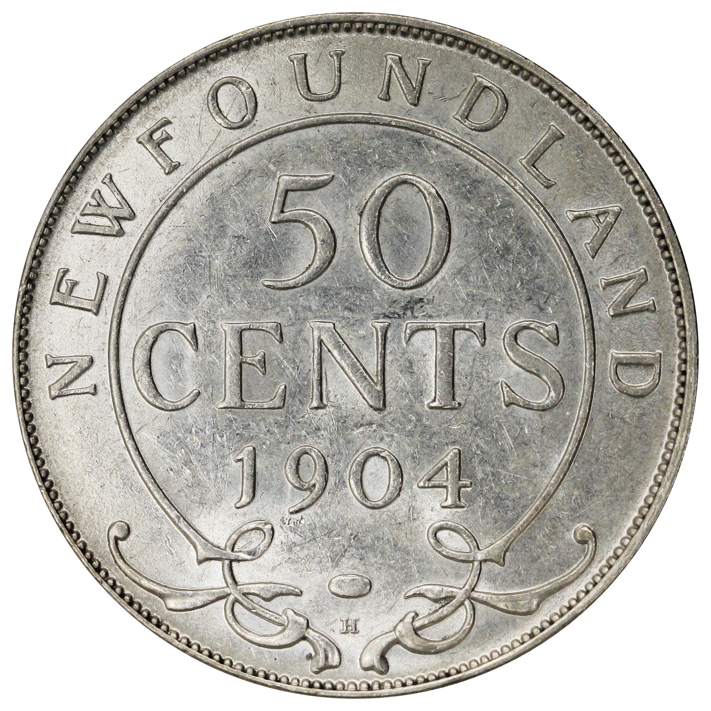 1904H Newfoundland 50-cents EF-AU (EF45) $