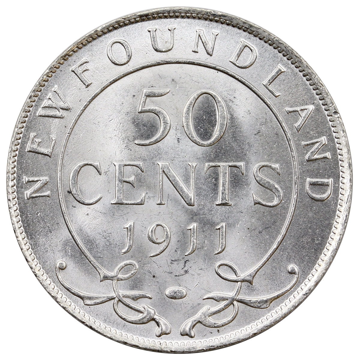 1911 Newfoundland 50-cents Brilliant Uncirculated (MS63)