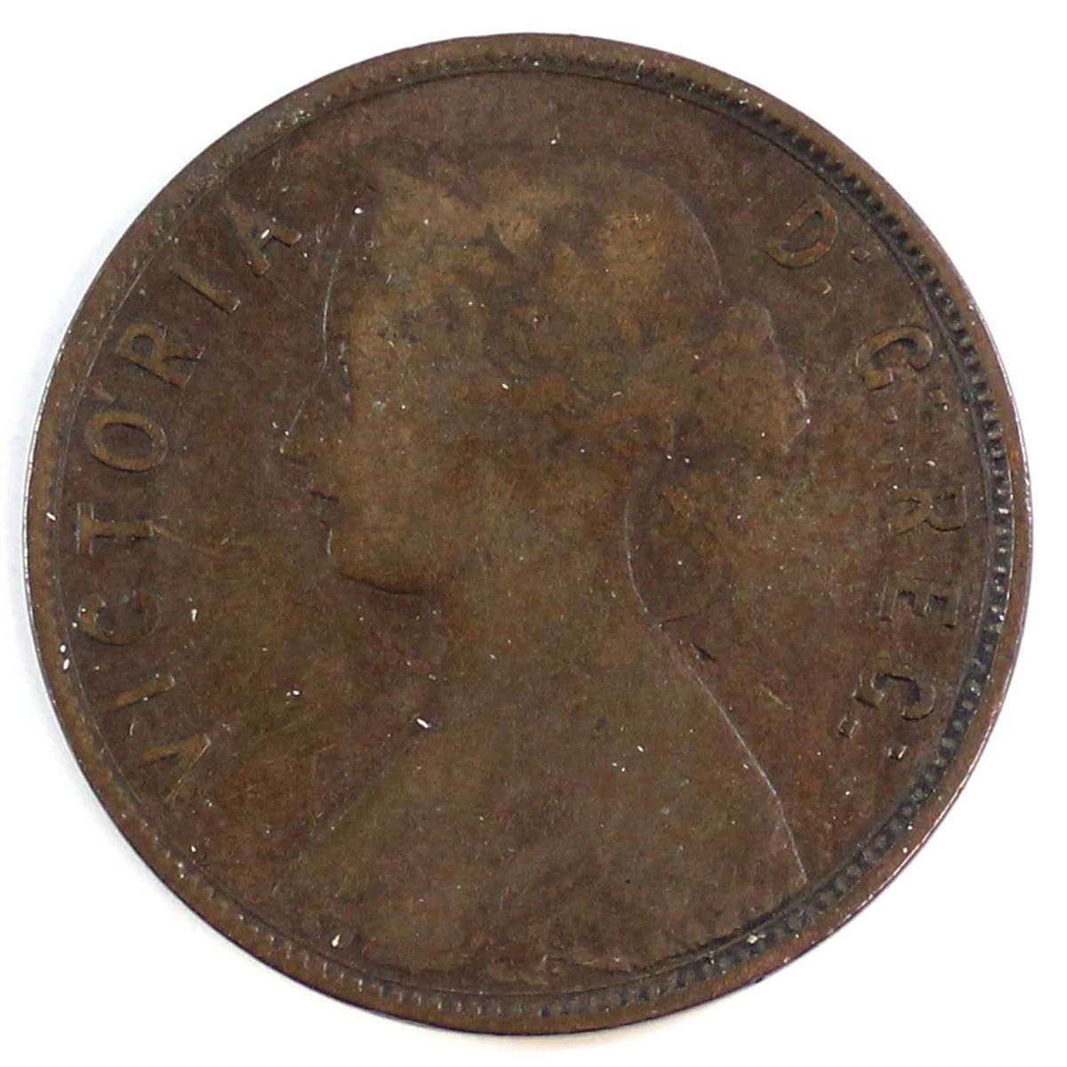 1865 Newfoundland 1-cent VG-F (VG10)