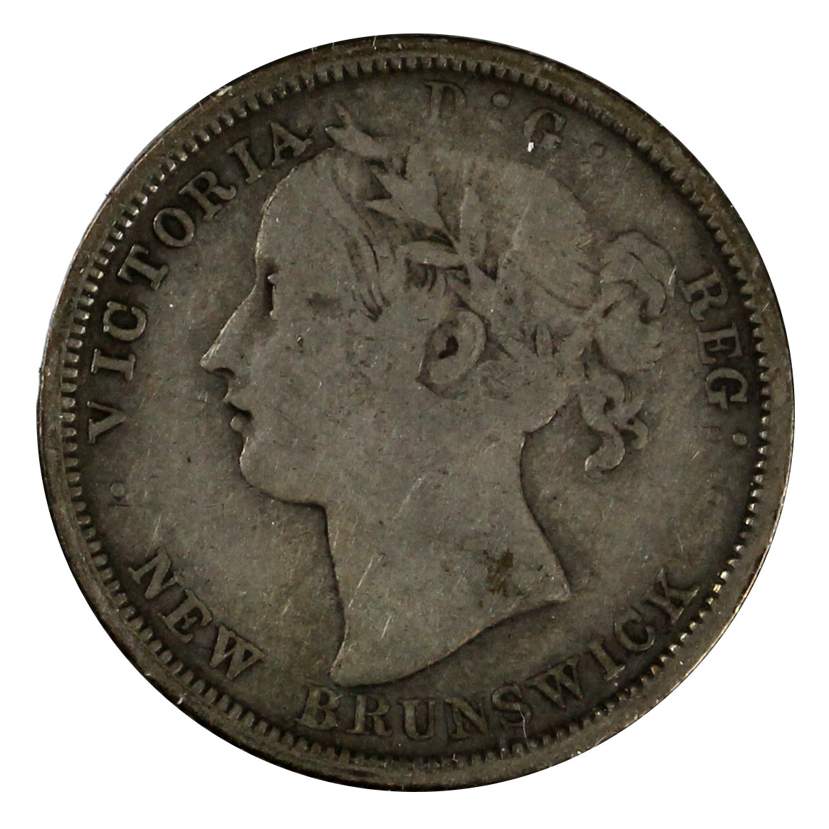 1864 New Brunswick 20-cents Very Good (VG8)