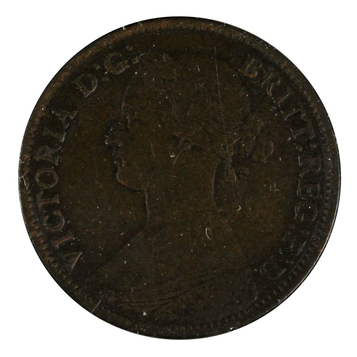 1861 Nova Scotia 1/2 Cent F-VF (F15)