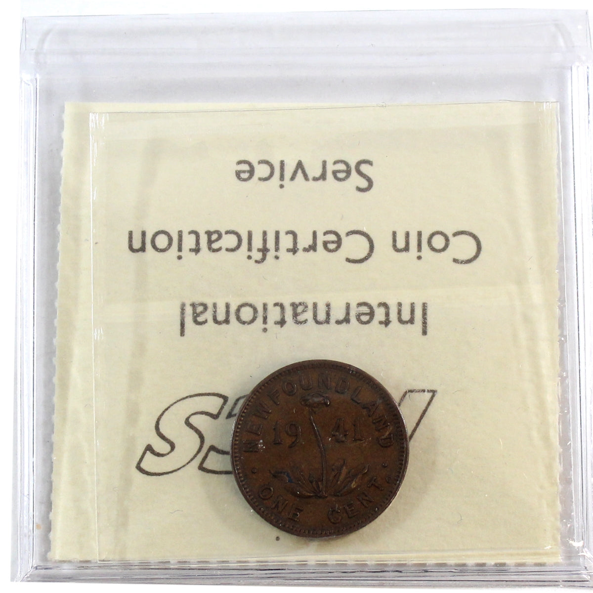 1941C Re-engraved Newfoundland 1-cent ICCS Certified EF40