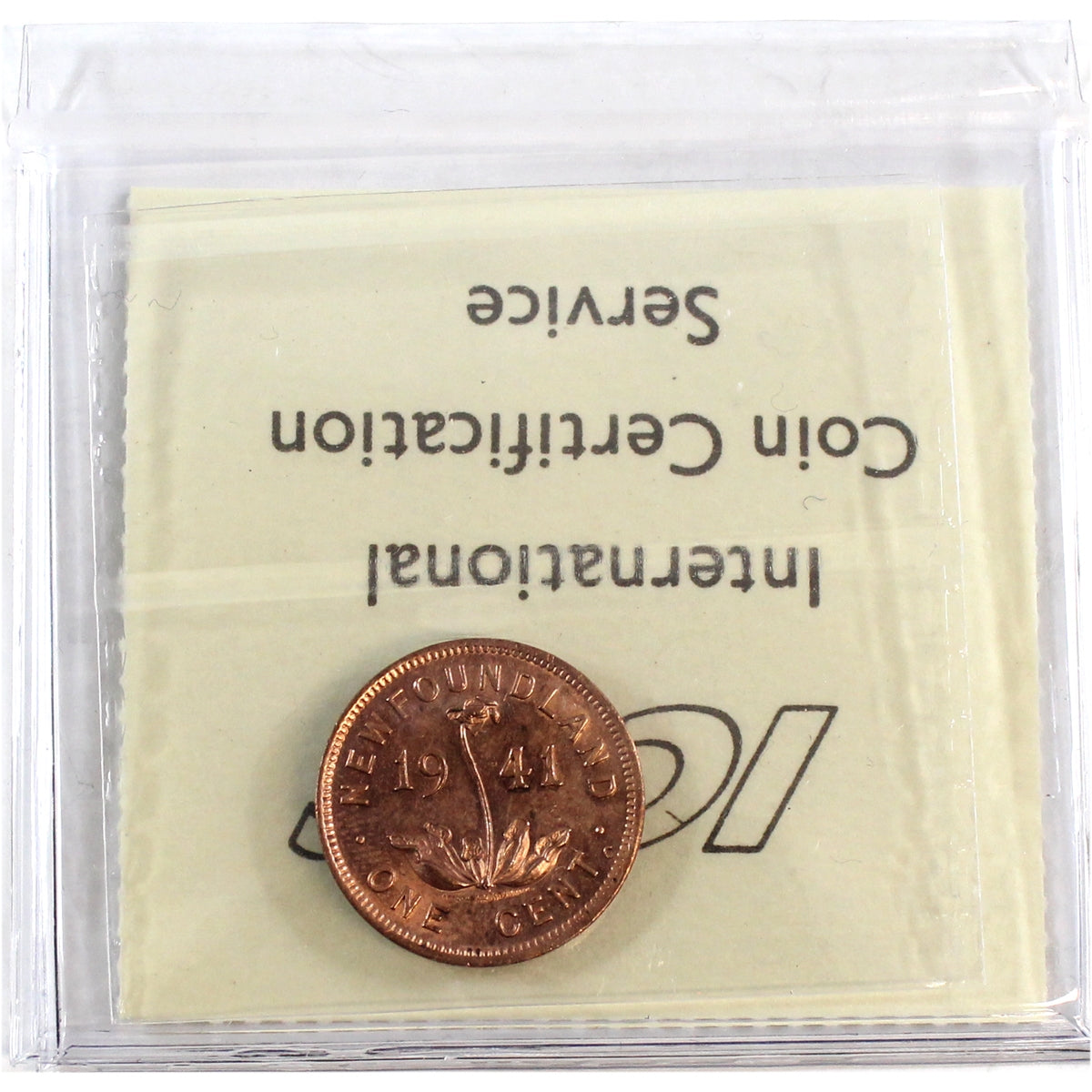 1941C Newfoundland 1-cent ICCS Certified MS63 Red