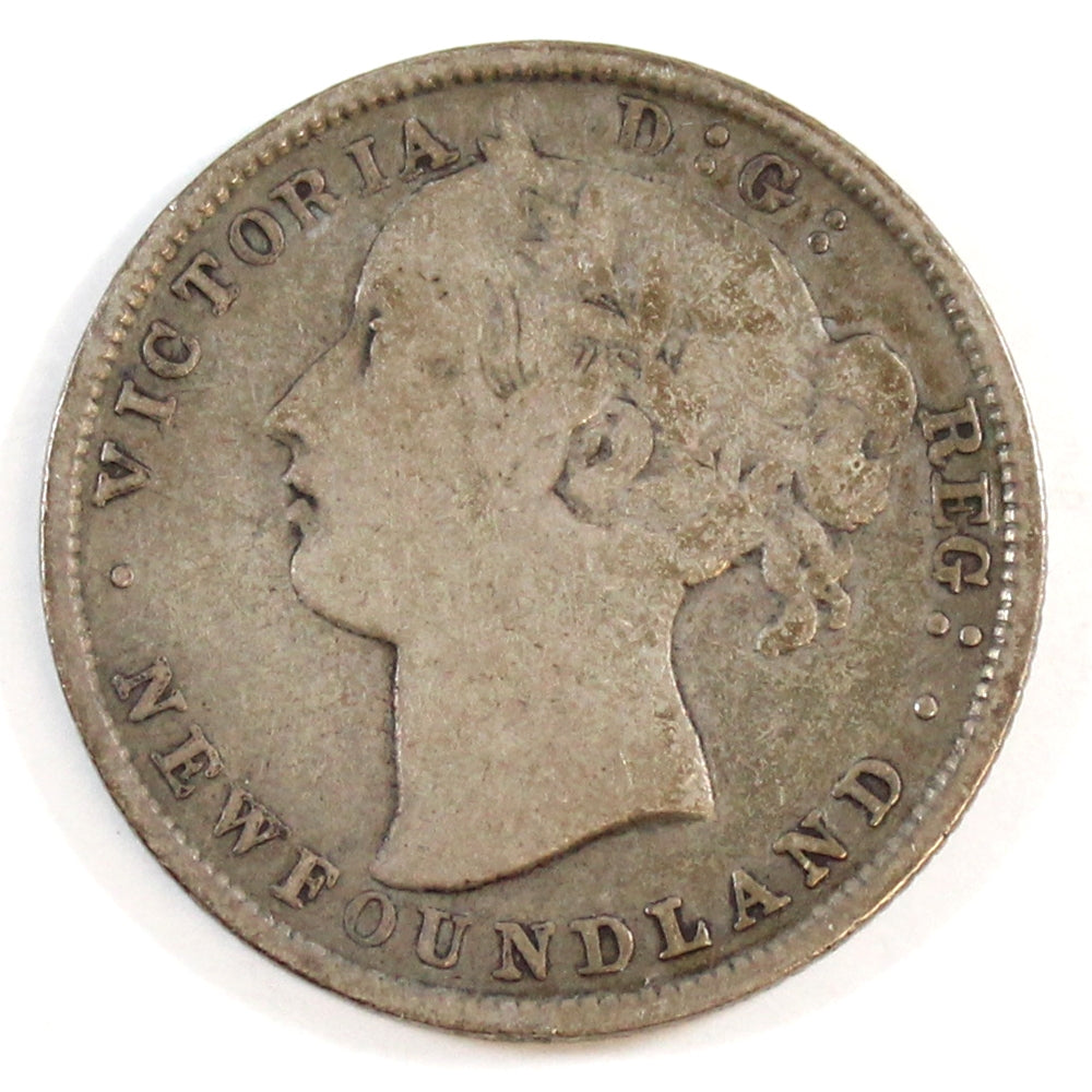 1870 Newfoundland 20-cents Very Good (VG8)