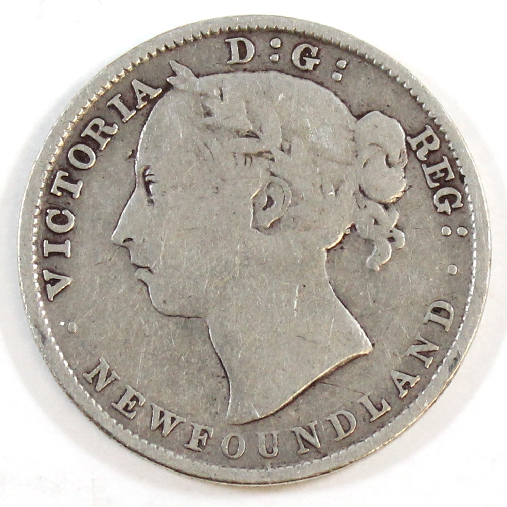 1894 Obv. 2 Newfoundland 20-cents Very Good (VG8)
