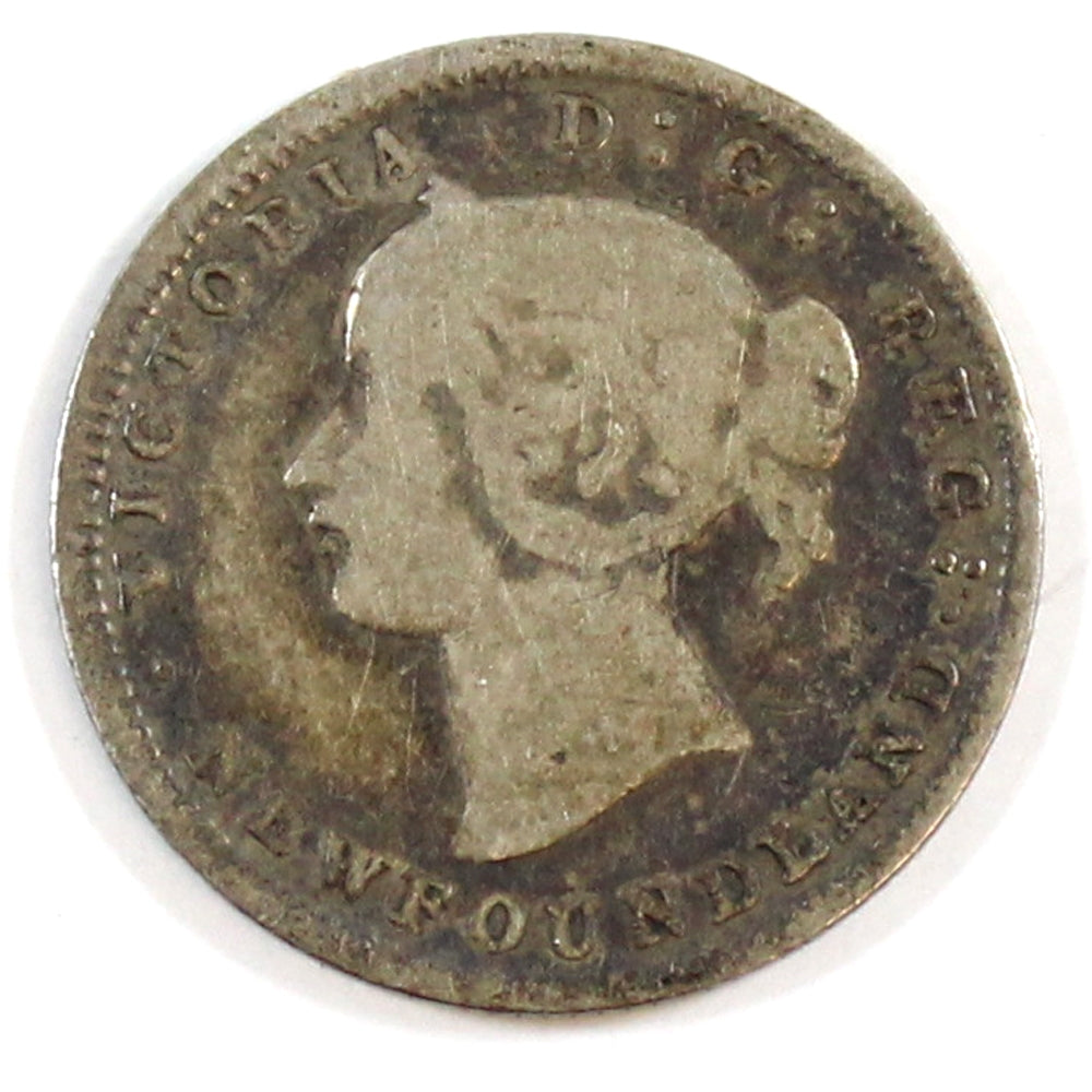 1865 Newfoundland 5-cents Very Good (VG8)