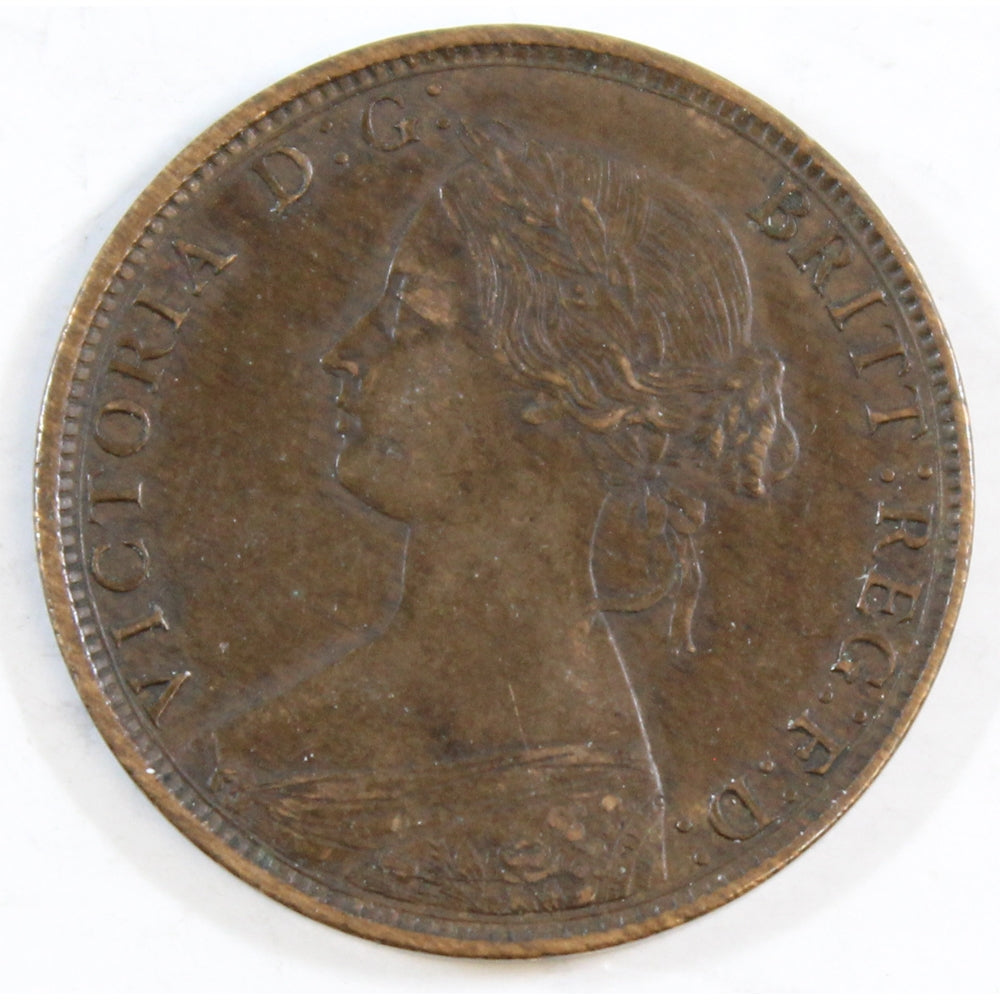 1861 New Brunswick 1-cent EF-AU (EF45)