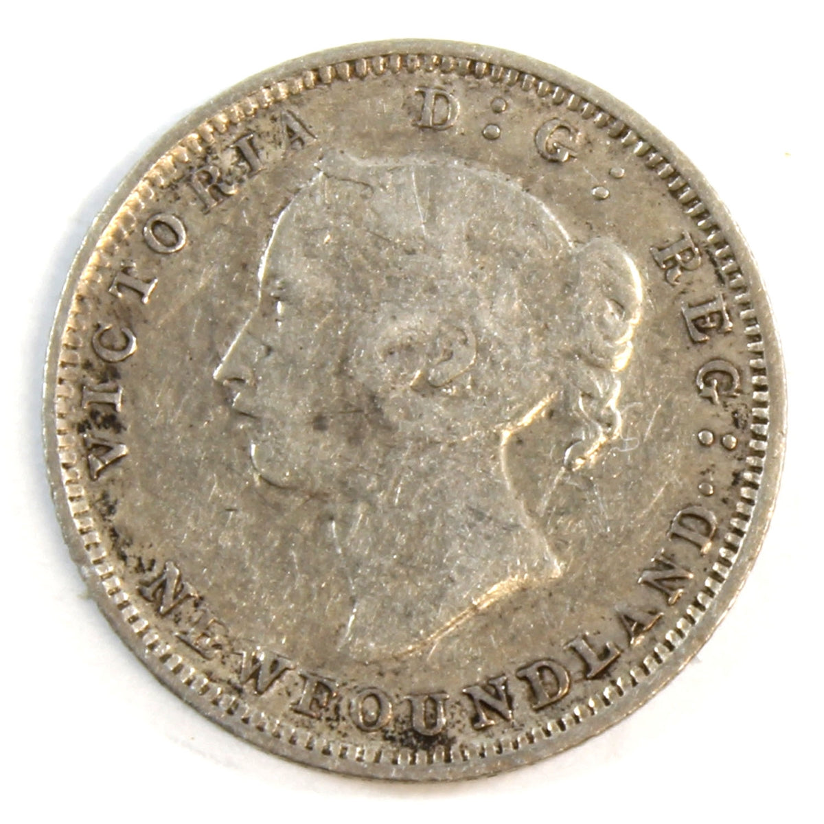 1896 Newfoundland 5-cents F-VF (F15)