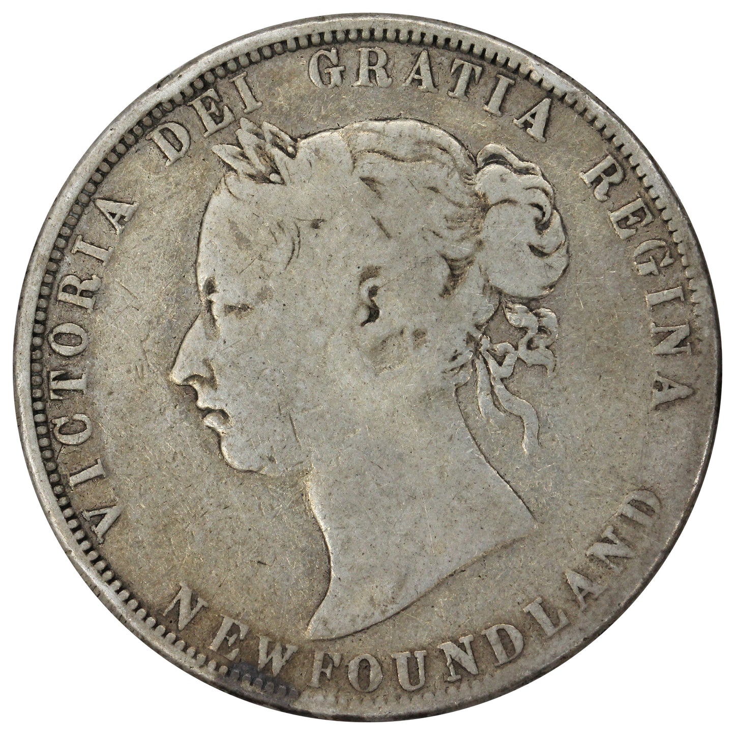 1870 Newfoundland 50-cents G-VG (G6)