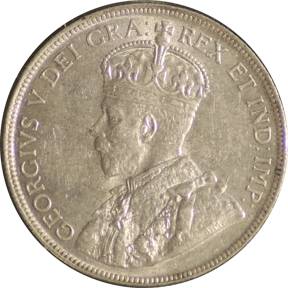 1911 Newfoundland 50-cents Almost Uncirculated (AU50)