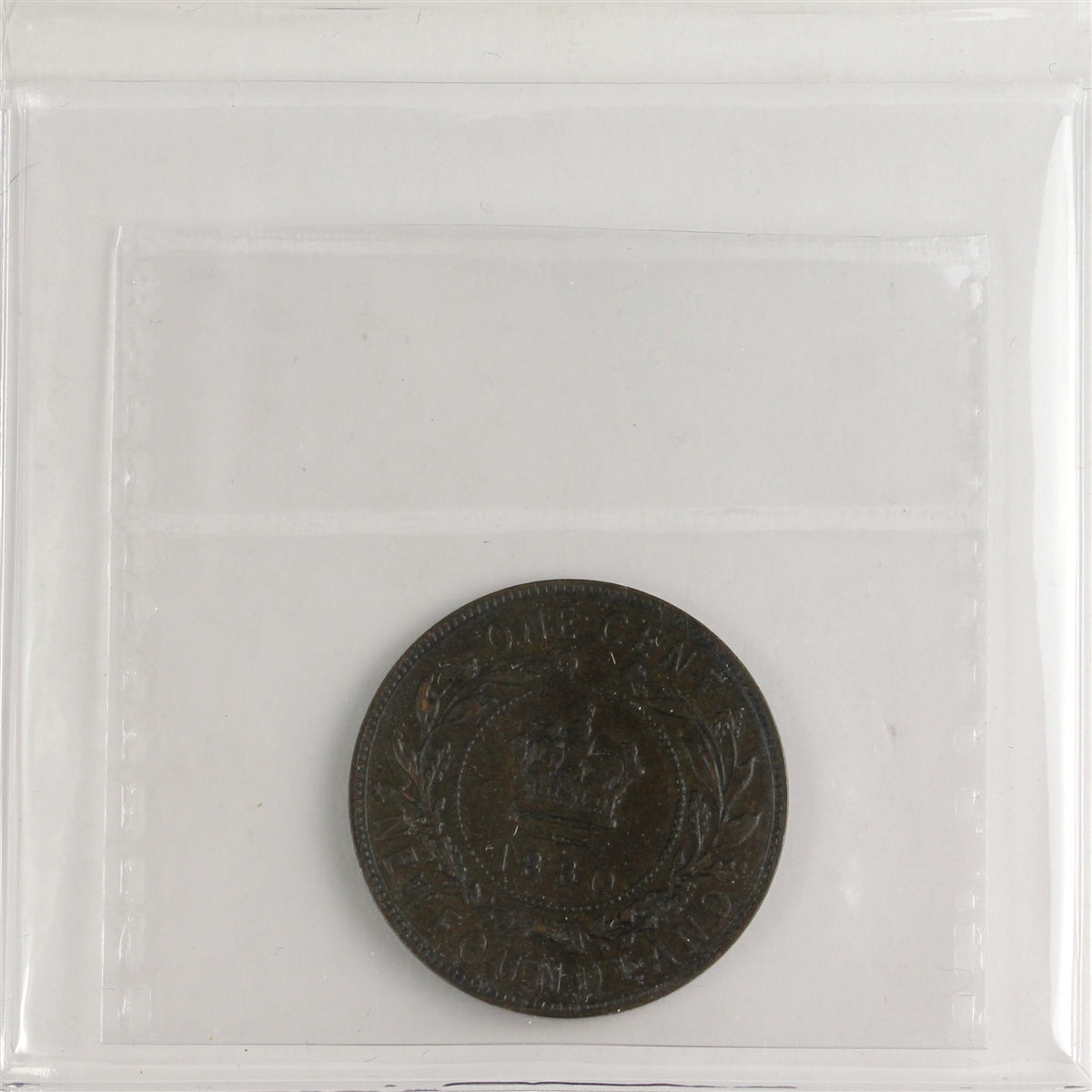 1880 RO LD Newfoundland 1-cent ICCS Certified VF20