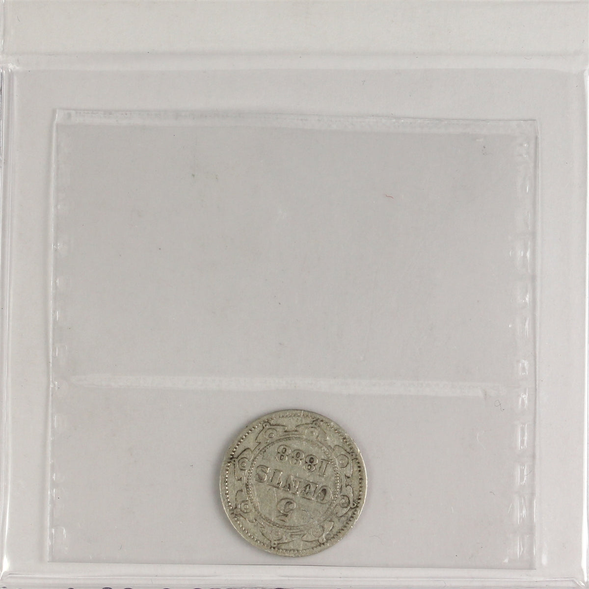 1888 Obverse 3 Newfoundland 5-cents ICCS Certified VG8