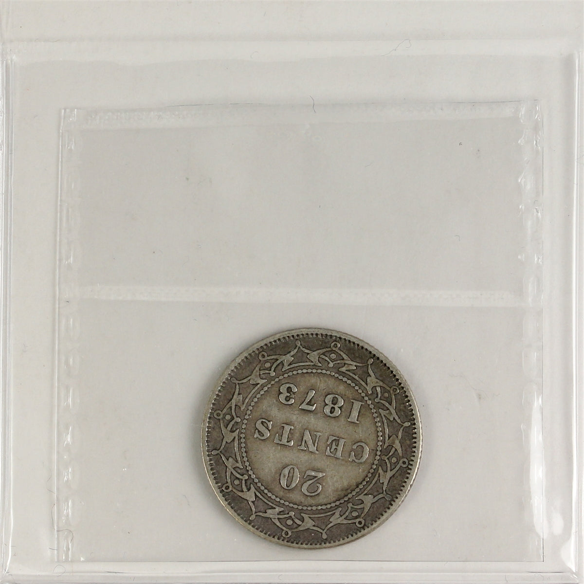 1873 Newfoundland 20-cents ICCS Certified F15