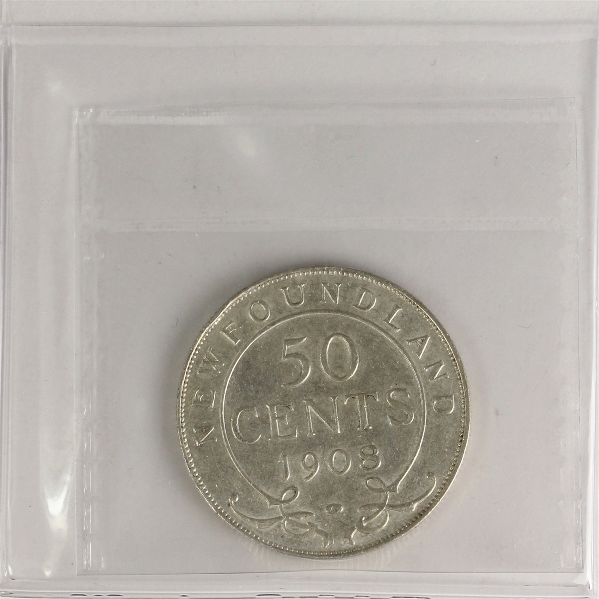 1908 Newfoundland 50-cents ICCS Certified EF40