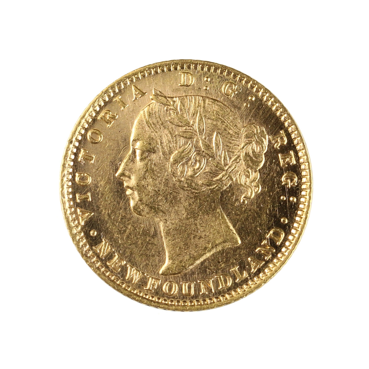 1882H Newfoundland $2 Gold AU-UNC (AU55) $