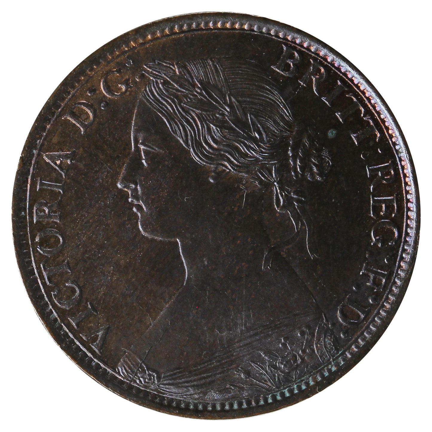 1864 Nova Scotia 1/2 Cent UNC+ (MS62) $