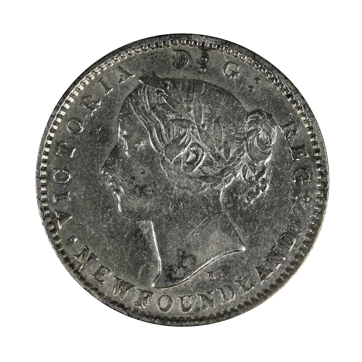 1872H Newfoundland 10-cents Very Fine (VF20) $