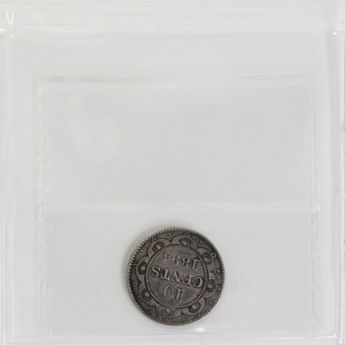 1894 Obv. 3 Newfoundland 10-cents ICCS Certified VF20