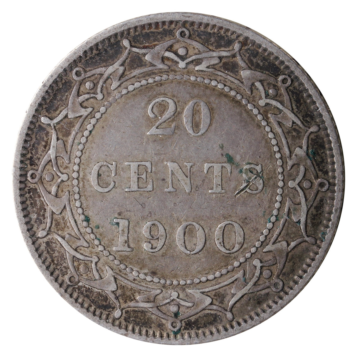 1900 Newfoundland 20-cents ICCS Certified VF30