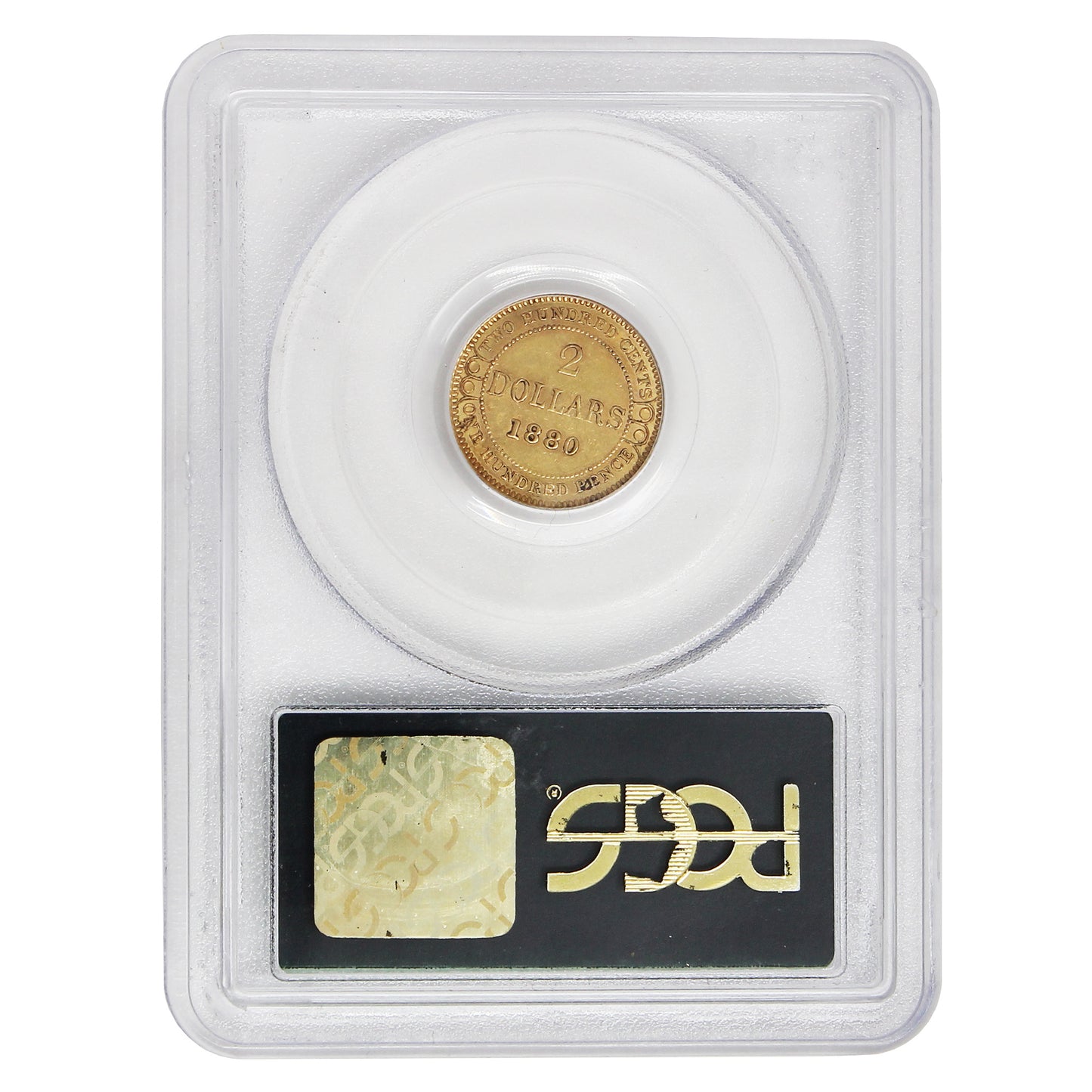 1880 Newfoundland Gold $2 PCGS Certified AU-55