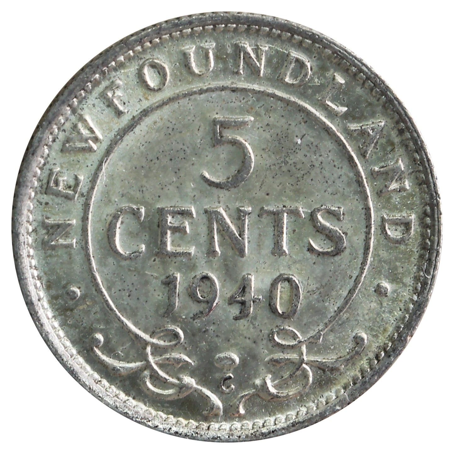 1940C Newfoundland 5-cents ICCS Certified MS63 (XHZ 493)
