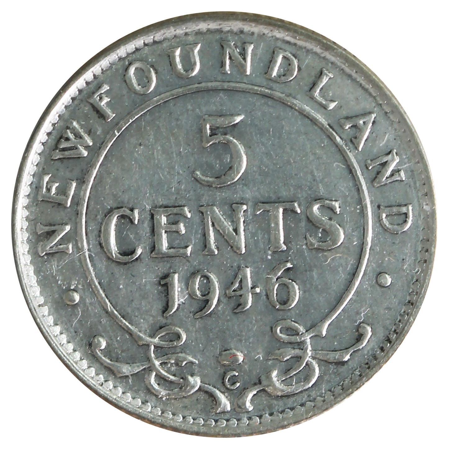 1946C Newfoundland 5-cents ICCS Certified EF40