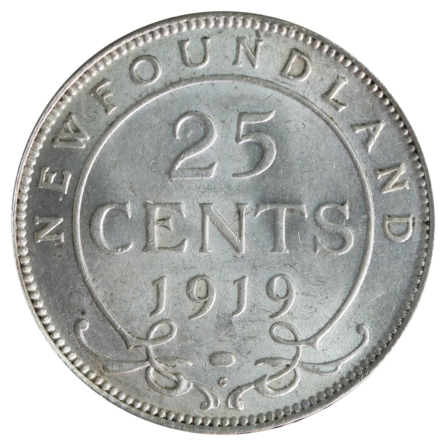 1919C Newfoundland 25-cents ICCS Certified MS62 (XXR 713)