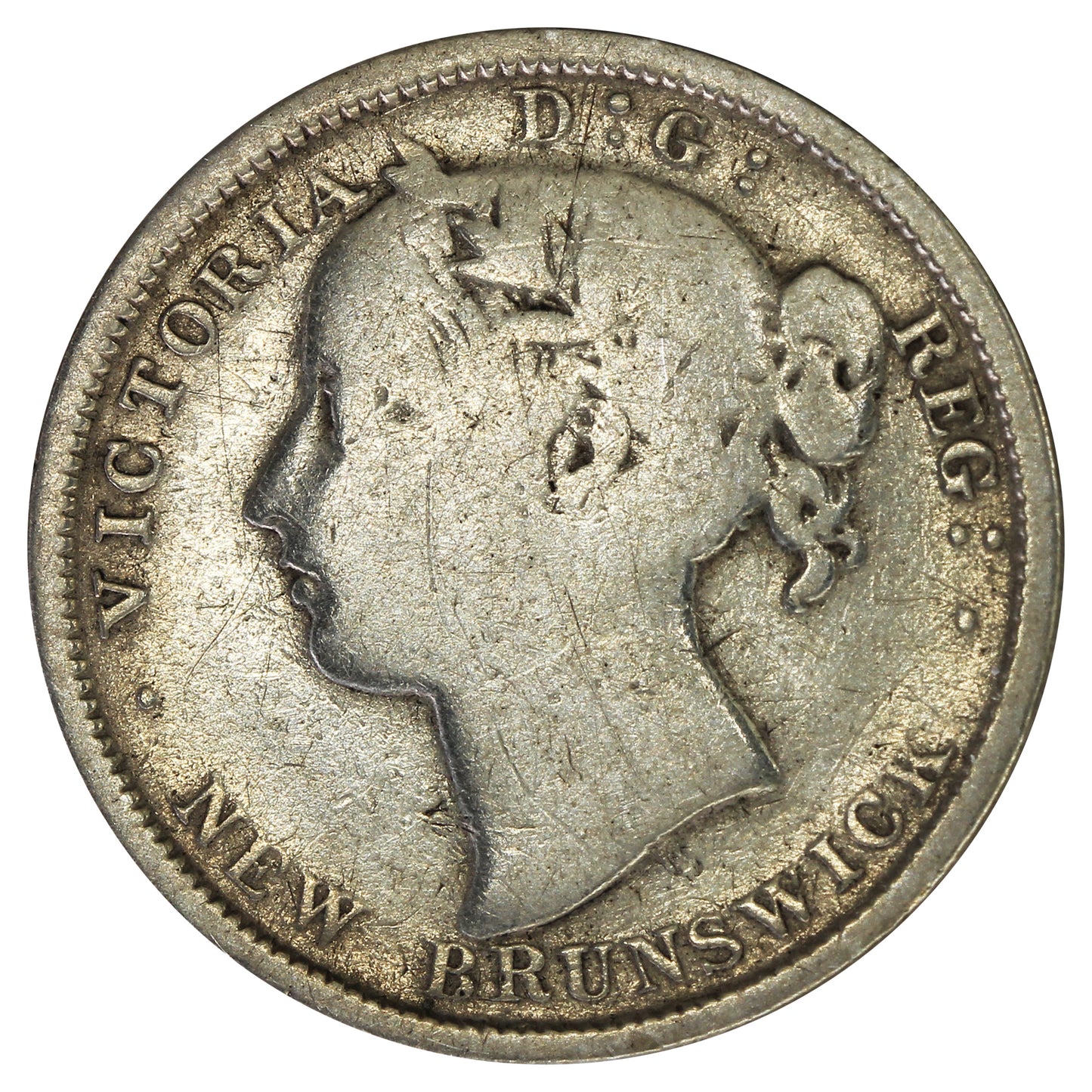 1862 New Brunswick 20-cents G-VG (G6)
