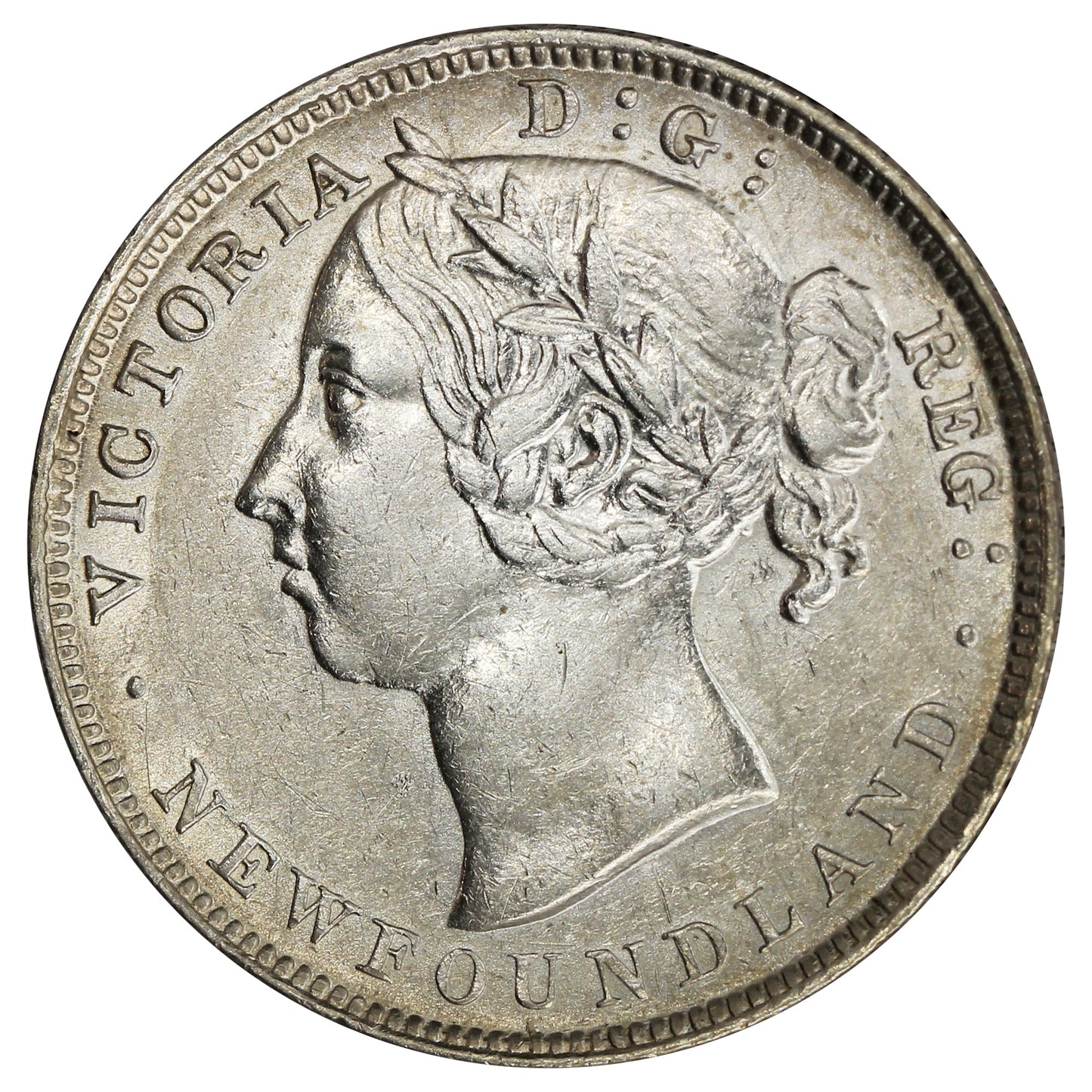1900 Newfoundland 20-cents EF-AU (EF45) $