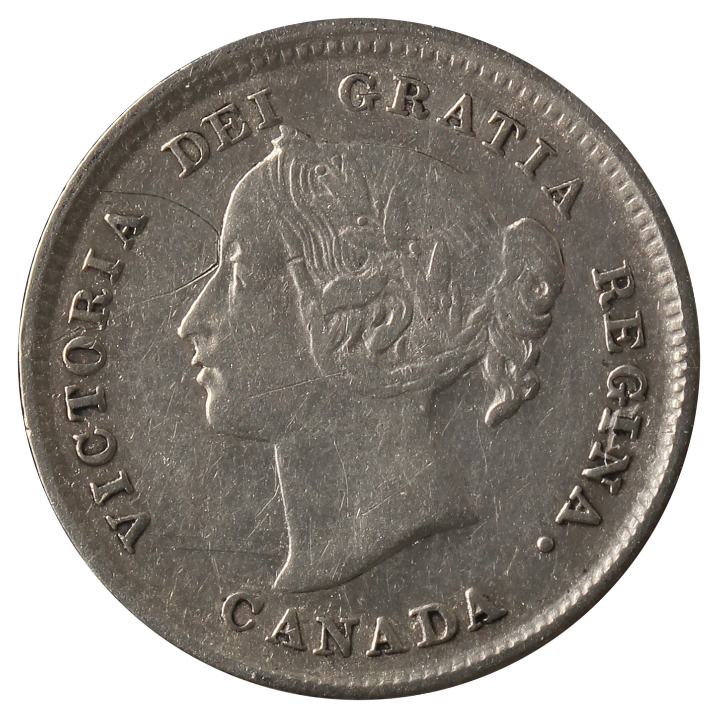 1896 Canada 5-cents Very Fine (VF20) Impaired