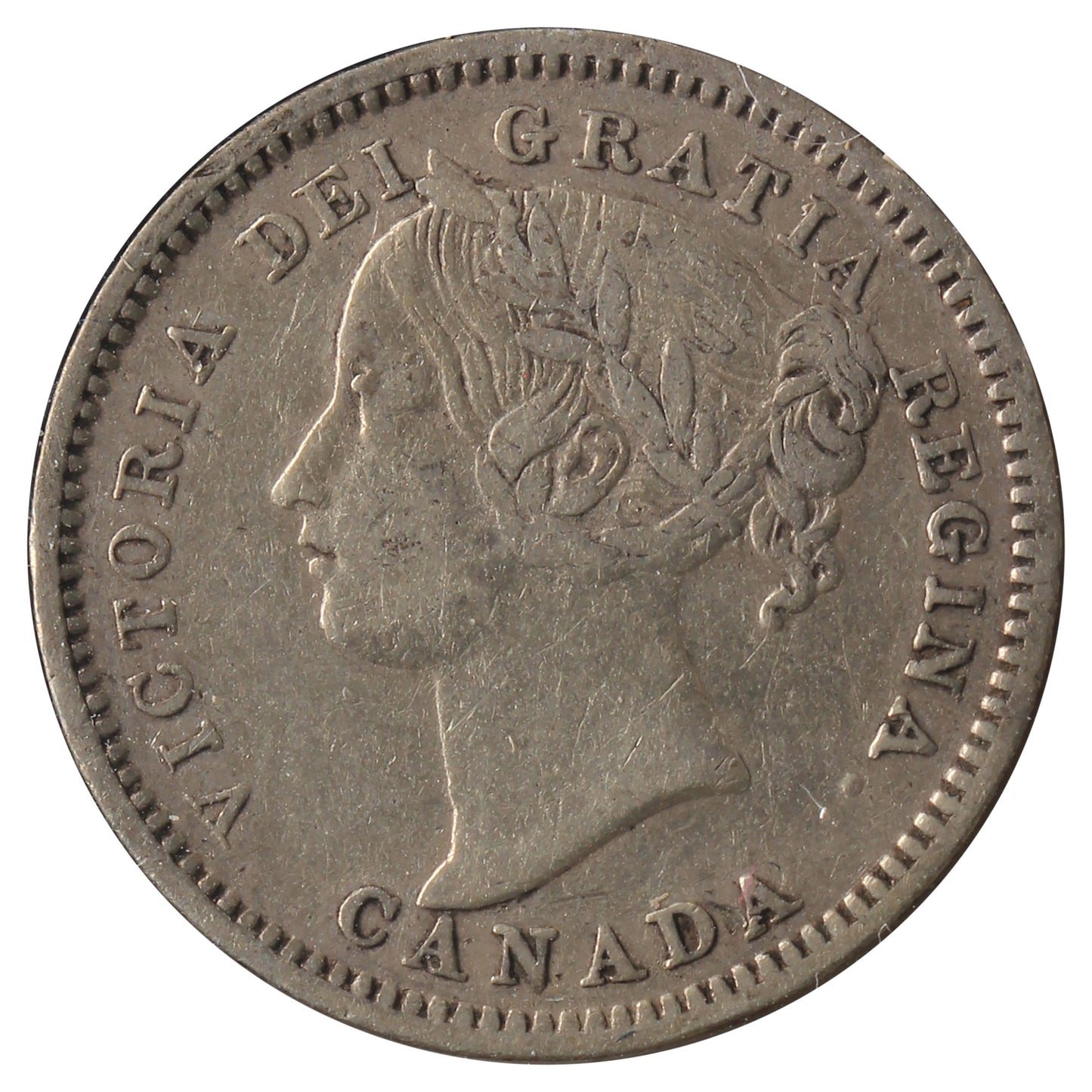 1901 Canada 10-cents Very Fine (VF-20) Marks