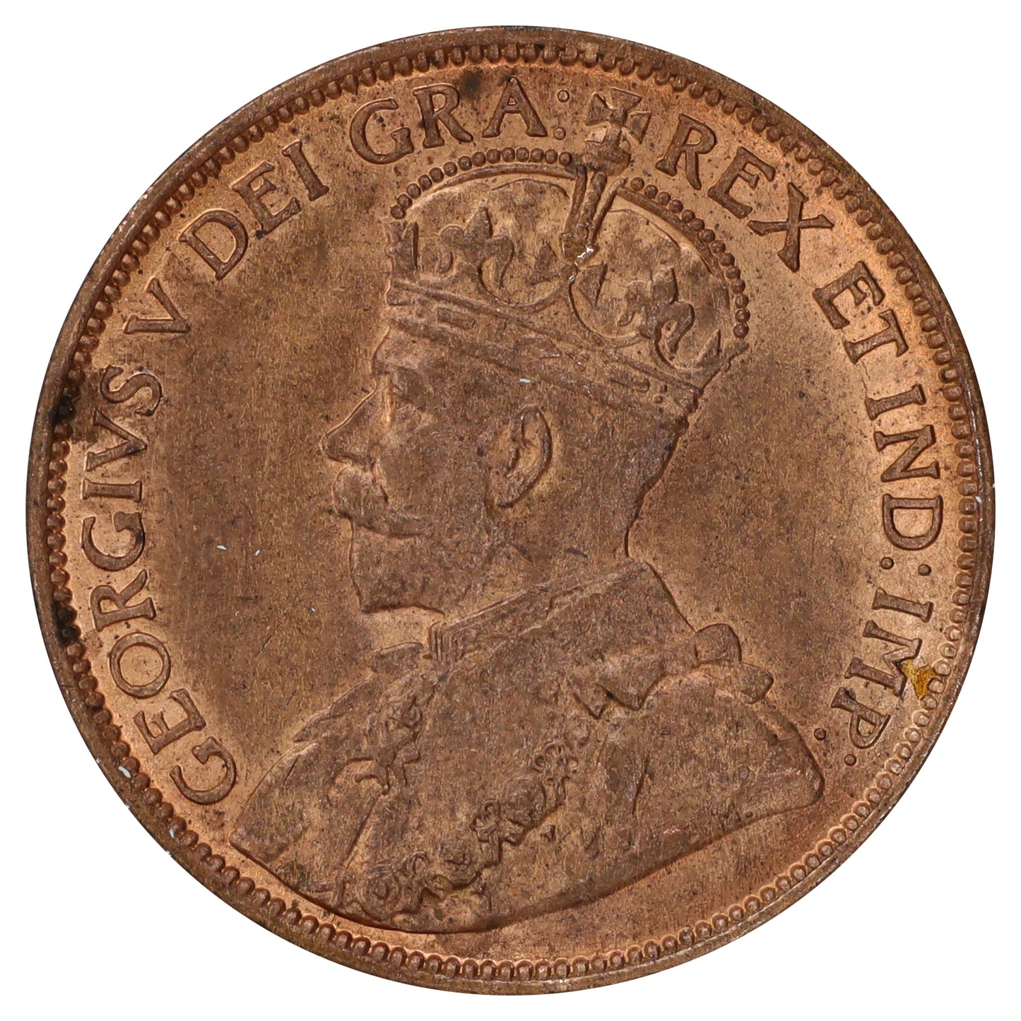 1912 Canada 1-cent Choice Brilliant Uncirculated (MS64) Scratched, marks, or impaired