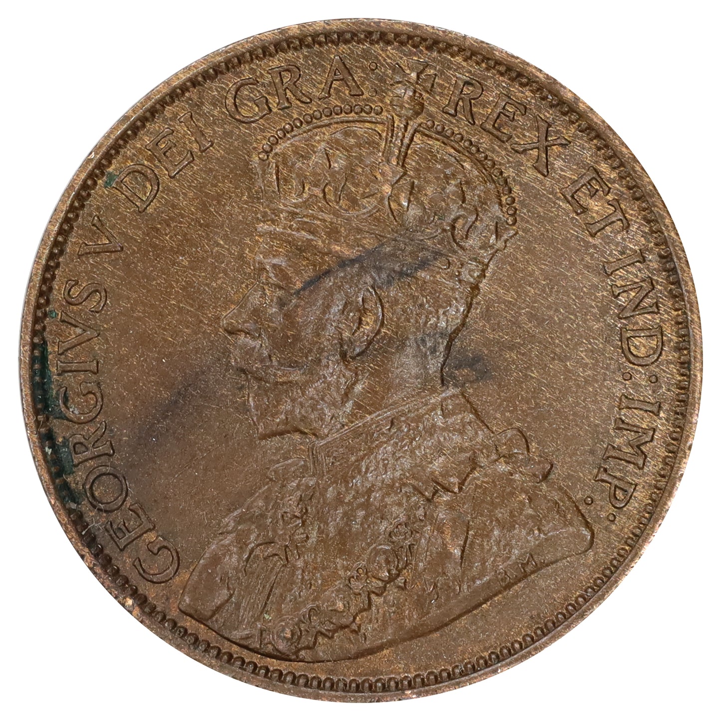 1912 Canada 1-cent EF-AU (EF45) Scratched, marks, or impaired