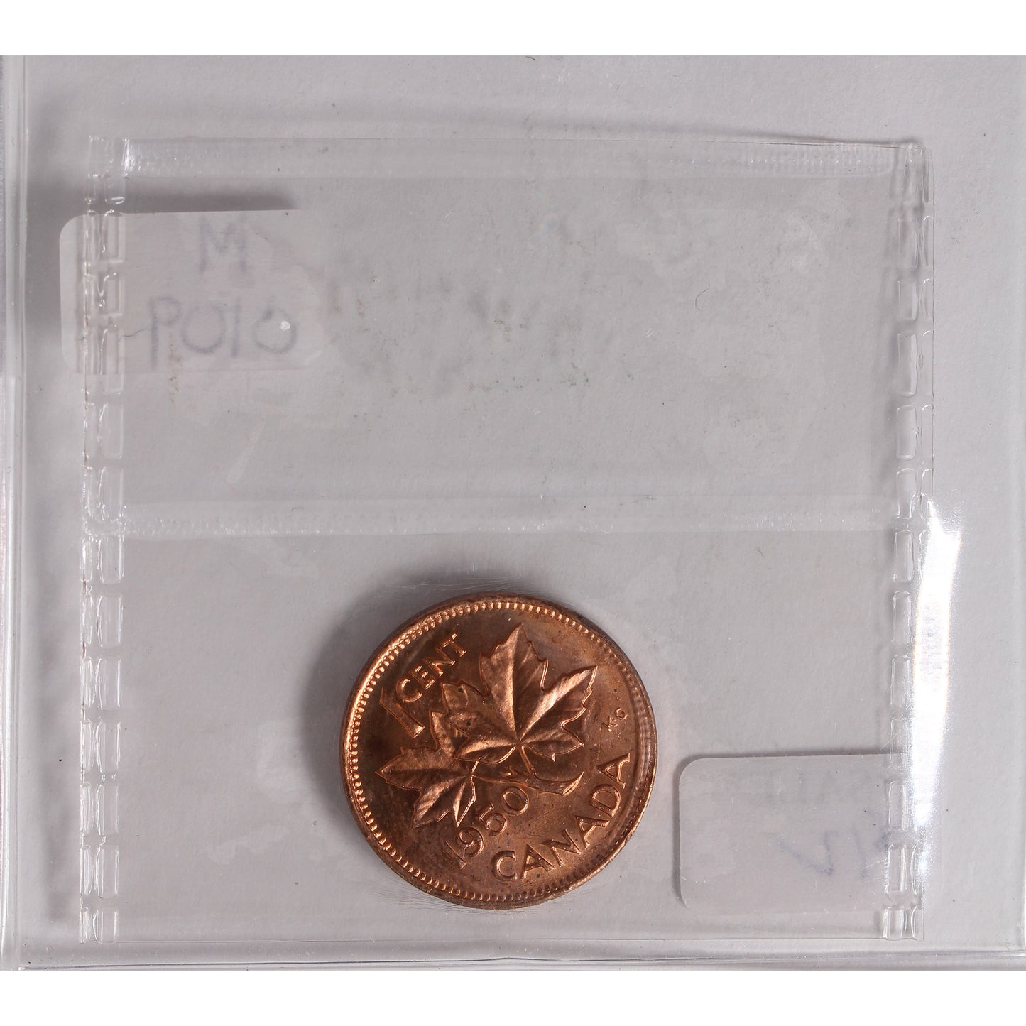 1950 Canada 1-Cent ICCS Certified MS64 Red