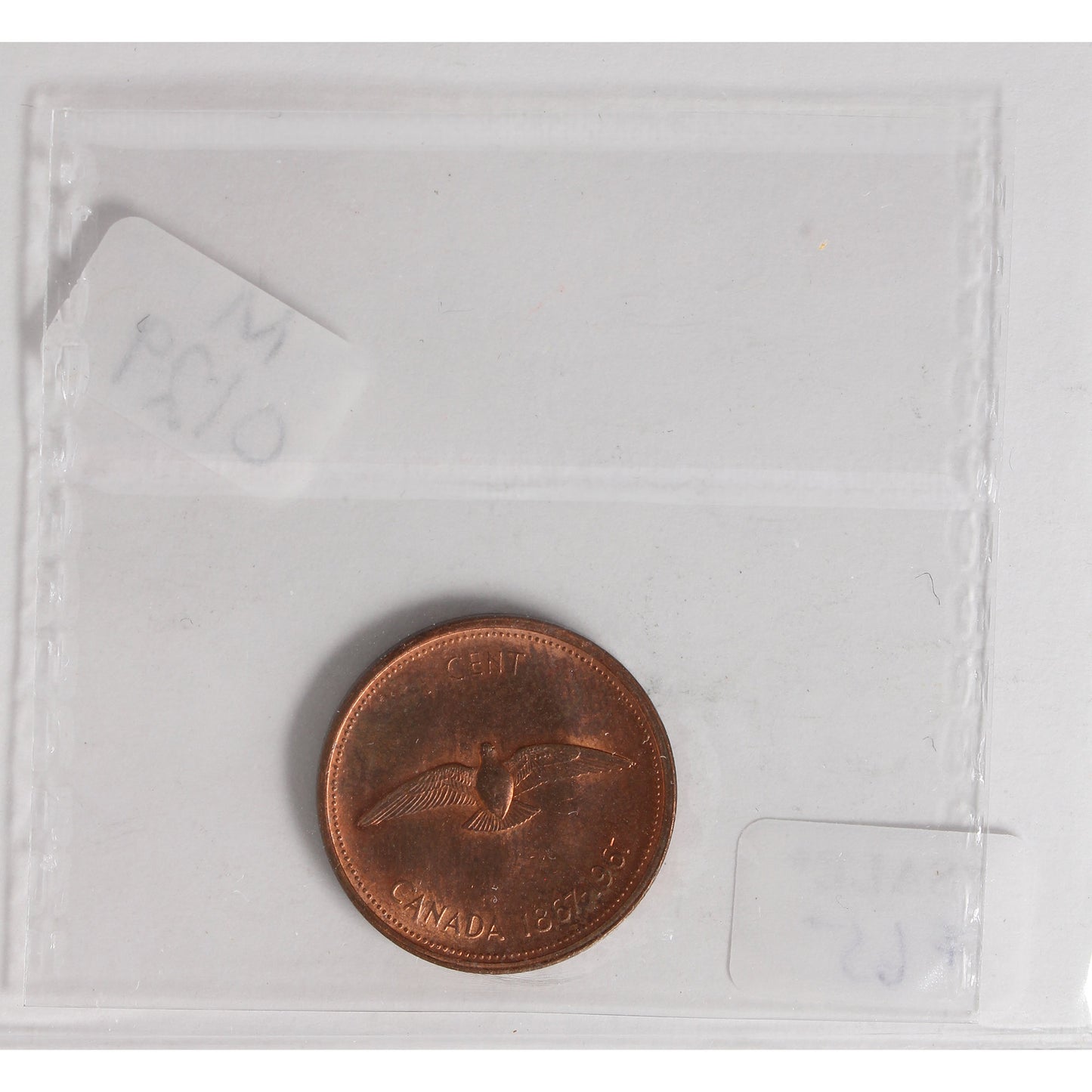 1967 Dbl 1967 Canada 1-Cent ICCS Certified MS-63 Red & Brown