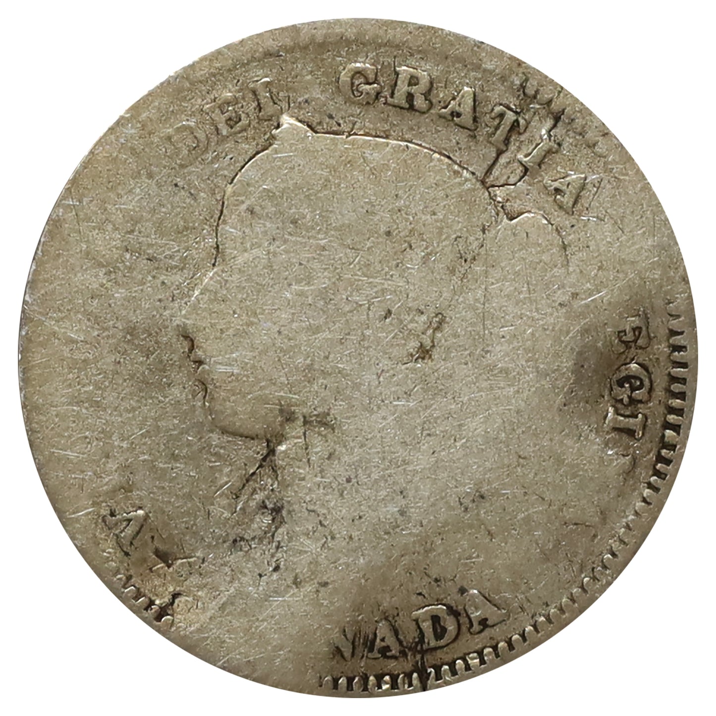 1900 Oval 0s Canada 5-cents Good (G4) Scratched, marks, or impaired