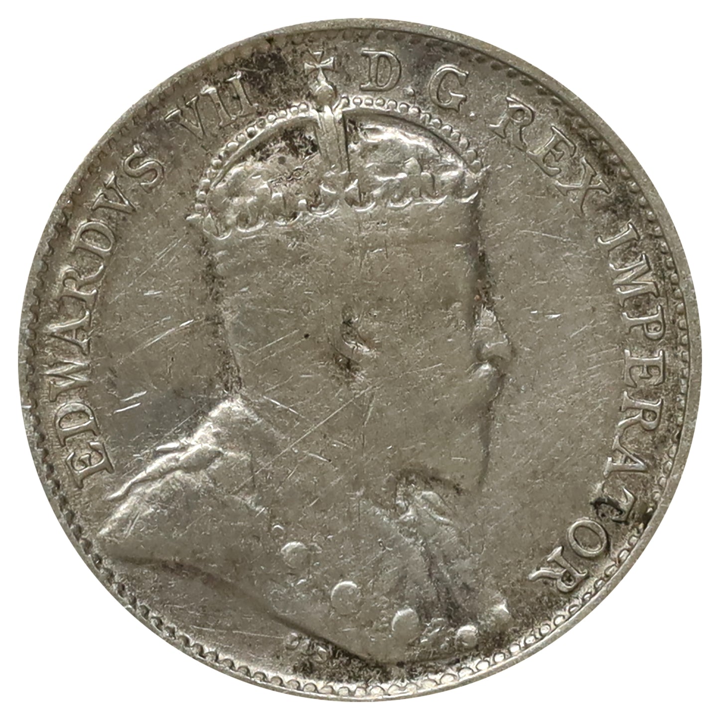 1906 Canada 5-cents F-VF (F15) Scratched, marks, or impaired