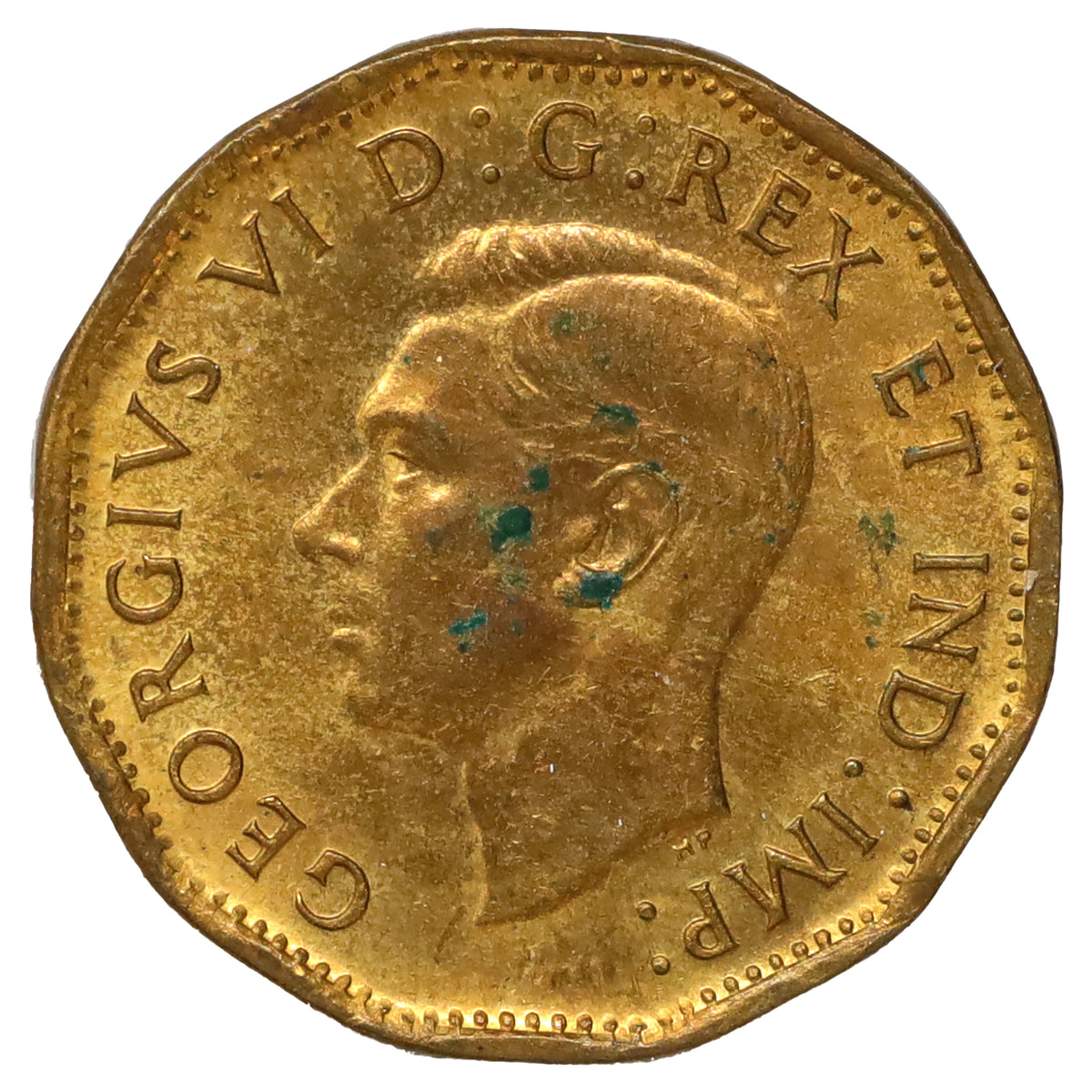 1943 Tombac Canada 5-cents UNC+ (MS62) Scratched, marks, or impaired