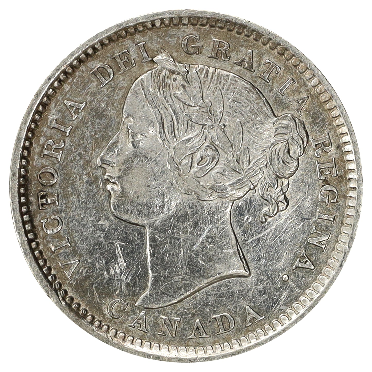 1899 Large 9s Canada 10-cents EF-AU (EF45) Scratched, marks, or impaired