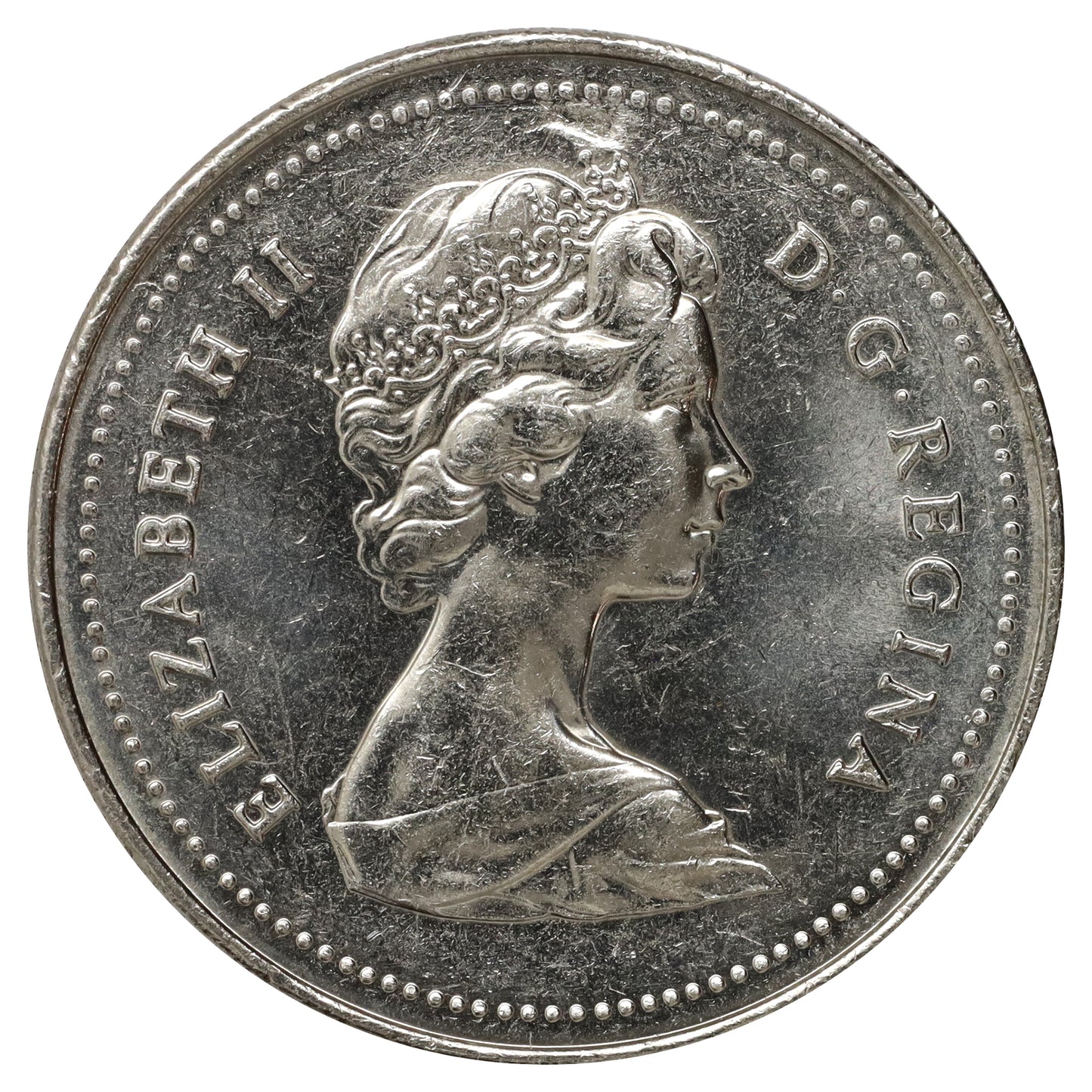 ERROR 1978 Planchet Flaw Canada Nickel Dollar