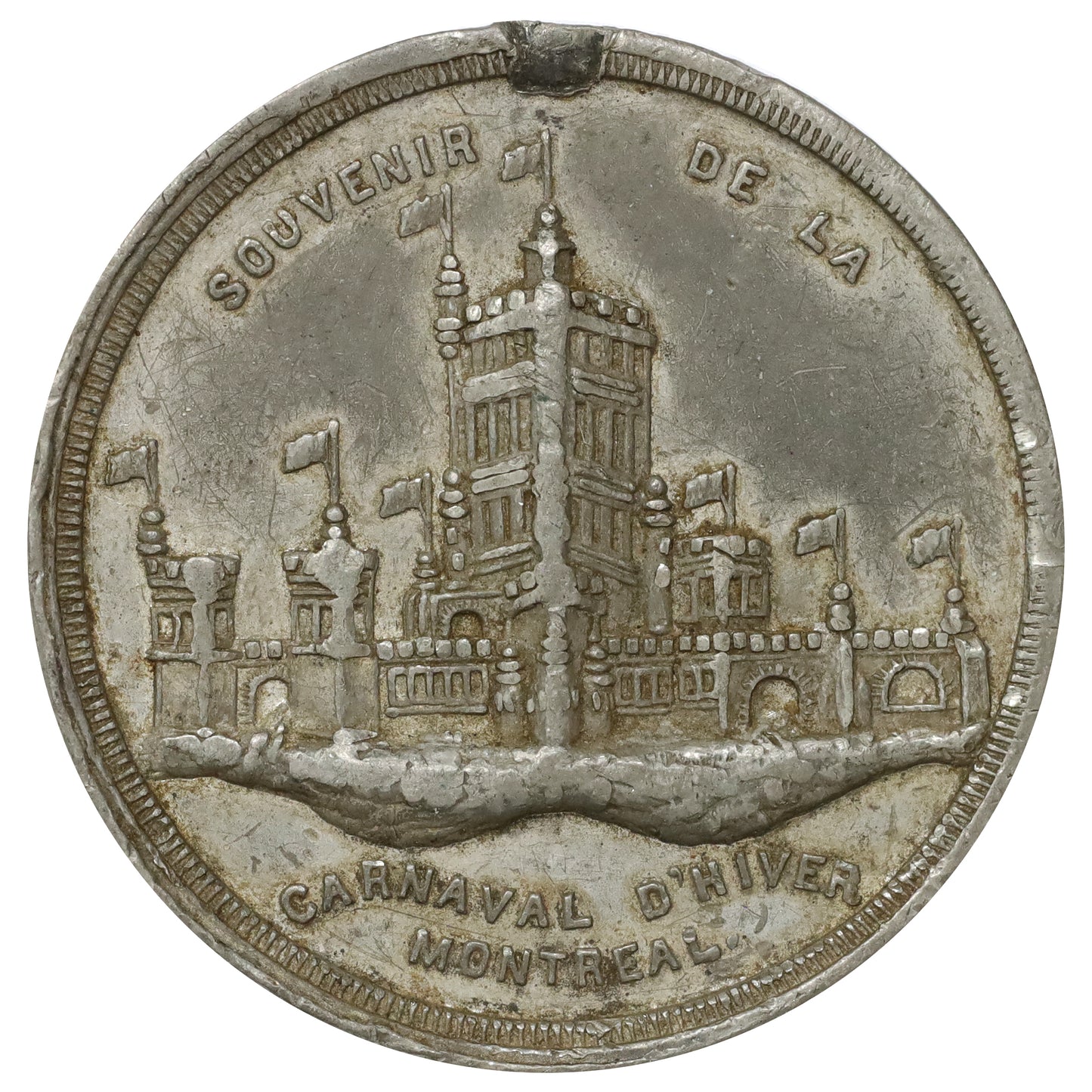 1880s Montreal, QC, Winter Carnival Souvenir Medallion