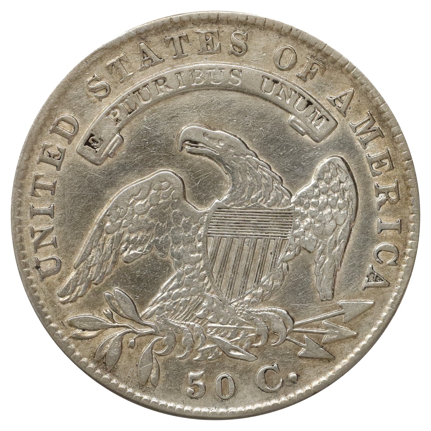 1835 USA Half Dollar EF-AU (EF45) Scratched, marks, or impaired