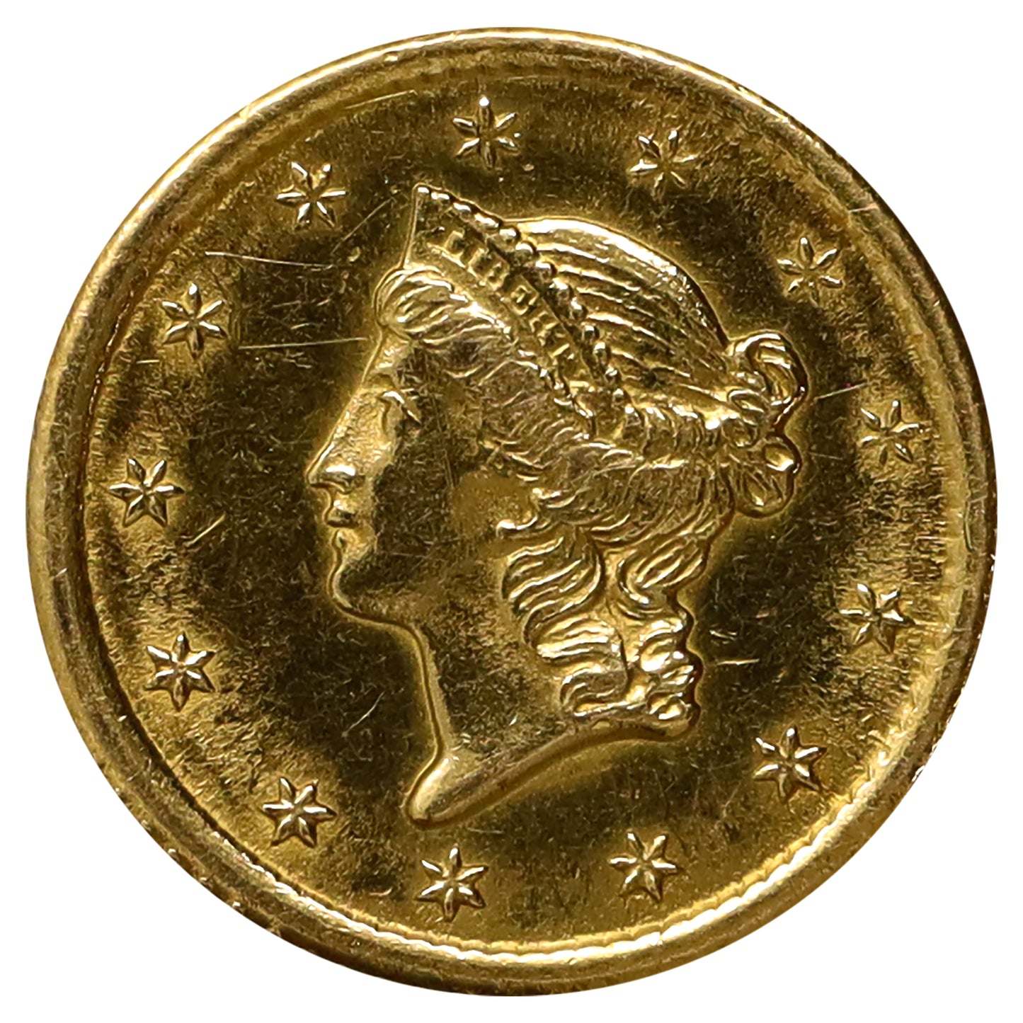 1852 O USA Gold Dollar EF-AU (EF45) Cleaned