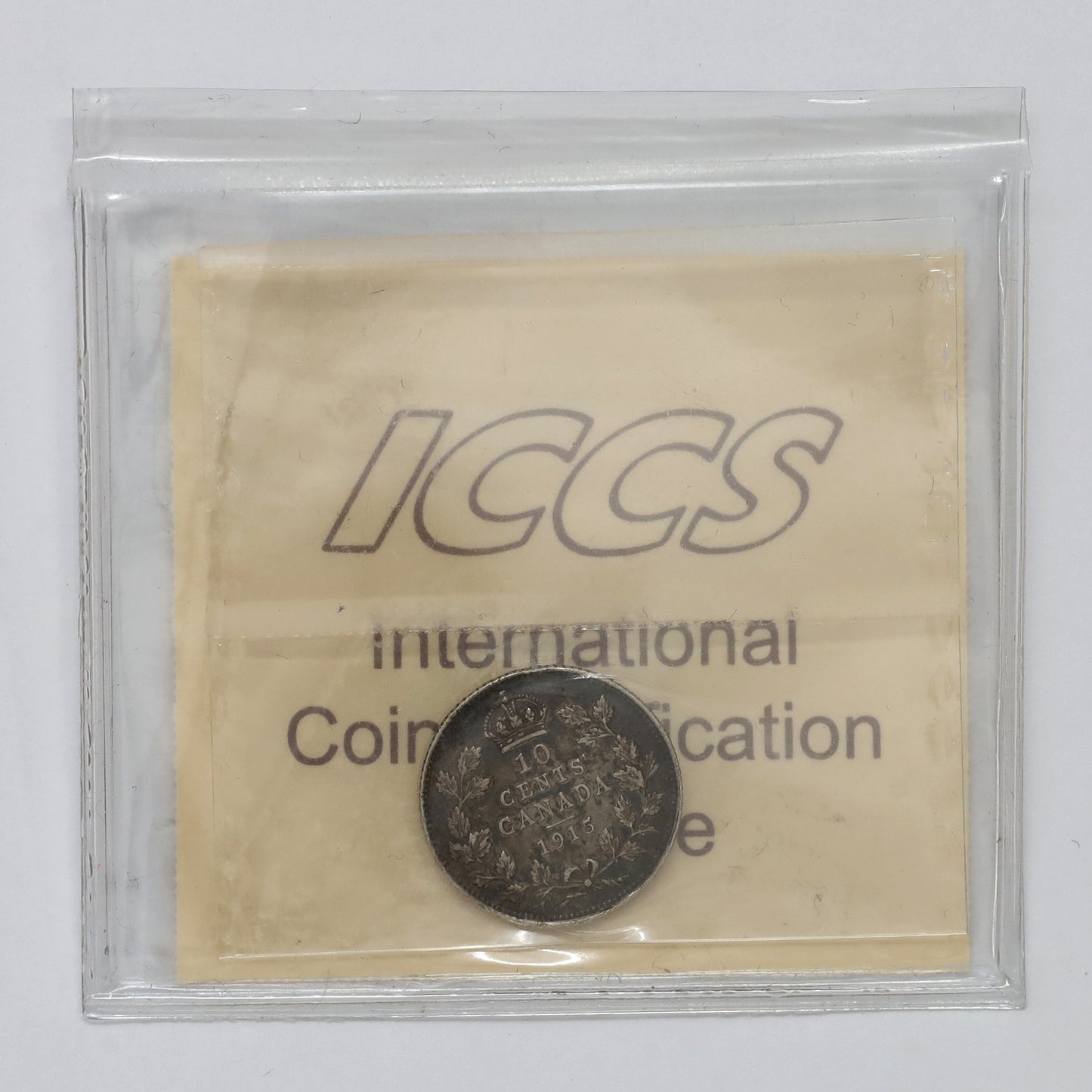 1915 Canada 10-cents ICCS Certified EF40 (Lightly Toned)