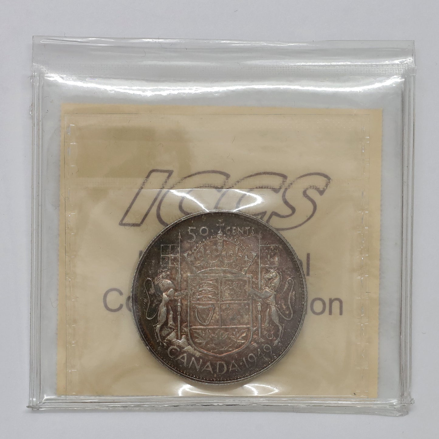 1949 Canada 50-cents ICCS Certified MS64 (Toned)
