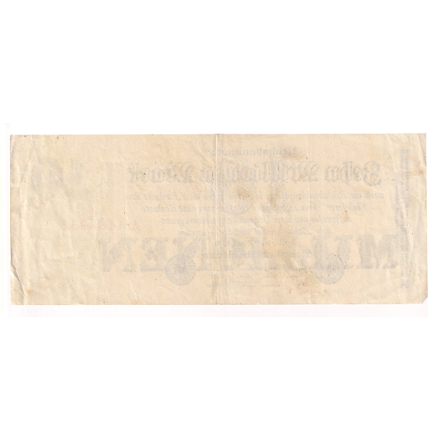 Germany 1923 10 Million Mark Note, Pick #96, Extra Fine (EF40)