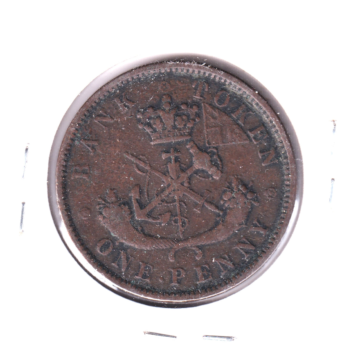 PC-6A1 1850 Province of Canada, Upper Canada Penny Token Very Fine (VF20) Impaired