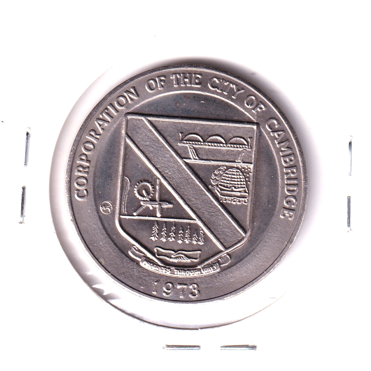 1973 Cambridge, ON, Medalet: The Hal Rogers Kinsmen National Headquarters (Nickel)