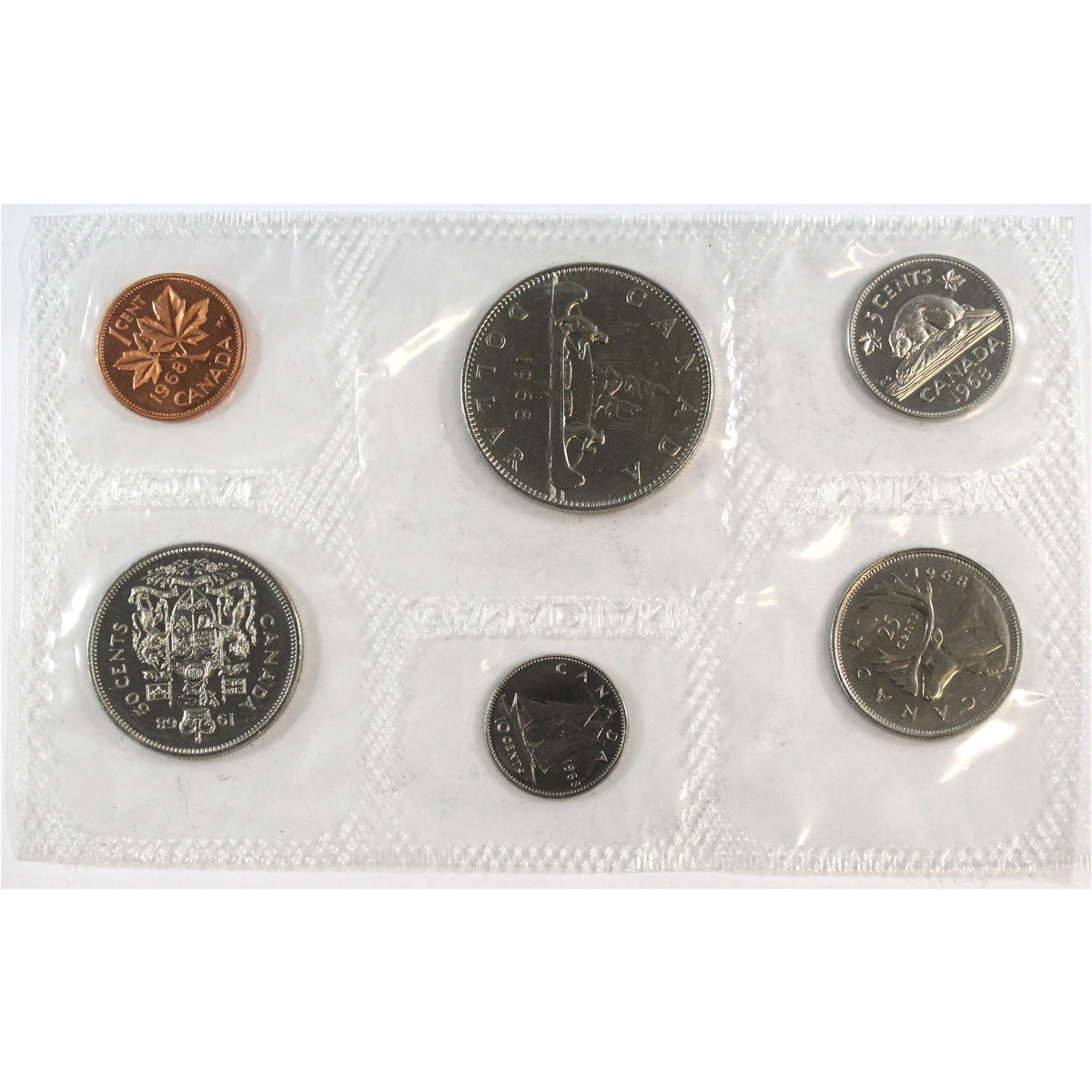 1968 Canada Proof Like Set in Original RCM Pliofilm